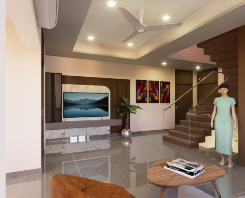 First floor living hall view-2